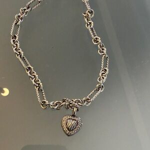 Silver Heart Pendant Necklace